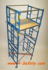 This 1/3 Scale Scaffold Kit is available as a 4-High kit (LSF-400). Please refer to the photos for a visual of the frames and kits. The frames come with connector pins installed. Kit DOES NOT include carrying bags, which can be ordered separately. 
*1/3 SCALE SCAFFOLD KITS ARE FOR TRAINING ONLY